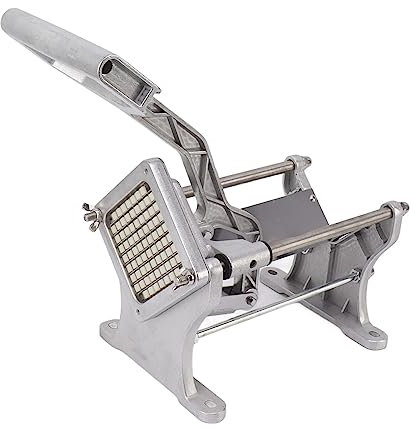 Fockety Cortador de Papas Fritas, Cortador de Papas Profesional de Acero Inoxidable para Papas Fritas, Manual Cortador de Verduras Picadora de Verduras Cortador de Patatas Fritas