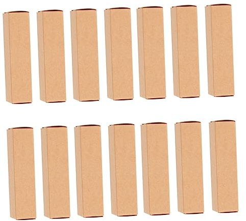 SOLUSTRE 50 Stück Kleine Verpackungskartons Aus Kraftpapier 8.5X2.0X2.0cm | Kraftpapier Material, 50 Stück Set, Für Lippenstift Geschenkboxen Und Kleine Aufbewahrung