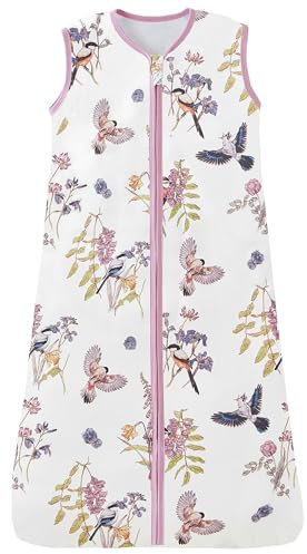 Chilsuessy Gigoteuse pour bébé et enfant - Gigoteuse sans manches - Pour l'été et le printemps - 100 % coton - Pies de printemps - 110 cm - Taille bébé 110 à 125 cm