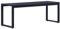 Gecheer Gartenbank Garten Terrasse Balkon Bank Balkonbank Gartenmöbel Sitzbank Balkonbank 120,5 cm PS-Platte Schwarz