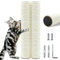 Cat Scratching Post Replacement Pole，2 PCS 11.81in Cat Tree Replacement Post，Natural Sisal Cat Tree Replacement Parts with M8 Screws，Cat Scratch Post Replacement for Refurbishment (11.8in/30cm)
