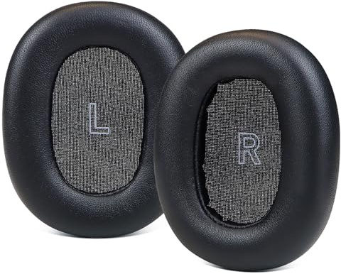 SINOWO Ersatz-Ohrpolster aus Lammfell für Bang & Olufsen Beoplay H95 Wireless Active Noise Cancelling (ANC) Over-Ear-Kopfhörer, Schaffell-Ohrpolster mit Geräuschisolierung, Memory-Schaum, Schwarz