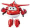 Super Wings Transformations-Flugzeug Supercharged Jett, ca. 12,7 cm große Spiel-Figur für Kinder, Spielzeug-Flugzeug und Roboterfigur für 3+ Jahre Alten Jungen Mädchen, Rot