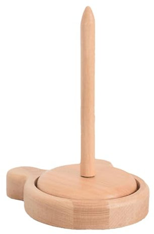 Spinnergarn Aus Holz – Drehbarer Desktop-Garnhalter | Swift Garnspindel | Häkelgarnhalter | Garnspender Spinner | Fadenständer | Garnknäuelspender | Tragbarer Garnhalter Zur Vermeidung Von Garn