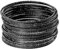 MILAKOO 20PCS Punk Chunky Stackable Layered Cable Armbänder Schwarz texturiert Boho Armreif für Frauen Männer