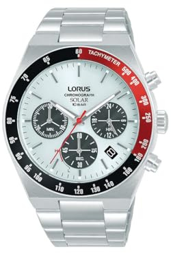 Lorus Herren Uhr Chronograph Quarz Edelstahlgehäuse RZ527AX9