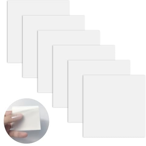 6Pcs Inflatable Puncture Repair Kit Self Adhesive TPU Pool Repair Patch Clear Vinyl Waterproof Puncture Repair Patches for Awnings, Inflatable Pools, Swimming Ring, Airbeds, Kayaks(3.46 * 3.46 in)