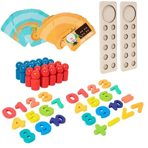Mathe-Spielzeug für Kinder von 3 bis 5 Jahren, Zählspielzeug für Kleinkinder | Vorschulspielzeug Mathe Manipulatives Kindergarten Mathe - Mathe-Spiele für den Kindergarten, Zählspielzeug für Thanksgiv