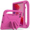 Compatibile con Lenovo Tab K10 2nd (10.1) TB-311FU/Tablet 10.1 2025, custodia protettiva leggera in EVA per bambini, antiurto, con maniglia e supporto per tablet (rosa rosso)