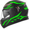 Decalart Kit 19 Adesivi Casco elmetto moto universali valigia pc - Toro corna bull strisce fasce stickers strips decalcomanie stickers casco Cod.L120 (069 Verde FLUO)