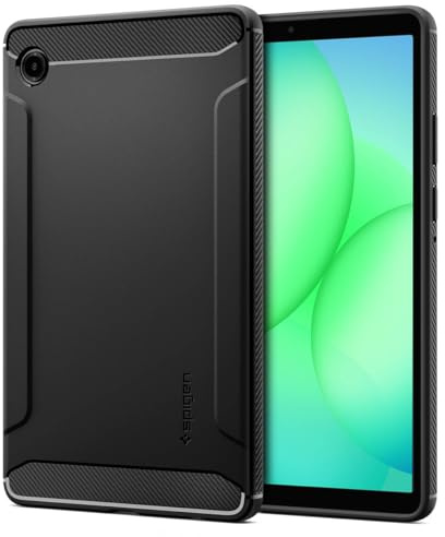 Spigen Rugged Armor Case for Samsung Galaxy Tab A11 8.7 inch | Rugged case with shock protection, scratch-resistant finish, and enhanced grip for 2025 model - Matte Black