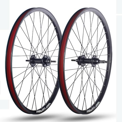 KUNYOS Mountainbike-Laufradsatz 20/24/26/27.5/29 Zoll Scheibenbremsen-Felgen Naben Mit Abgedichtetem Lager Unterstützt 6/7/8/9-Gang-Drehfreilauf Steckachse Vorne 100Mm Hinten 135Mm,20inch