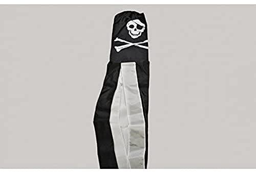 AZ FLAG - Windsack Pirat Totenkopf 150 cm - Piraten Totenkopf Windfahne 150 Cm - Windsock Flagge - Flaggen