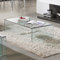 NAKURA - Mesa de Centro Cristal Curvado de una Pieza SAMíL, Transparente