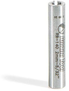 Amana Tool - RB-140 High Precision Steel Router Collet Reducer 4mm Overall Dia x 2mm Inner