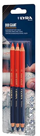 Lyra L2938002-10-1 Blister Duo Giant rot/blau 3 STK 10 Stück Marker, Farbe