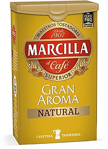 Marcilla Gran Aroma Natural Ground Coffee 250gr. Pack of 3 Units