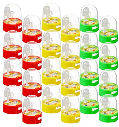 THE TWIDDLERS 24 Mini Basketball Hand Flipper Tischspielzeug für Kinder, 6cm - Kindergeburtstag Mitgebsel, Give Aways, Gastgeschenke