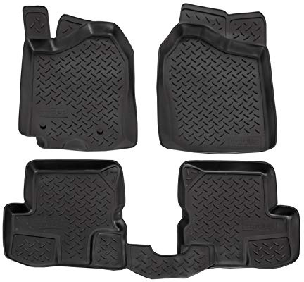 Norm Liners 3D Gummimatten passend für Suzuki Jimny 2002-2017 4tlg, Allwetter TPE Fußmatten mit hohem Rand Passform rutschfest Geruchsneutral Schwarz