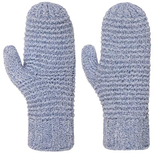 Seeberger Tajana Soft Fäustlinge Fausthandschuhe Strickhandschuhe Damenhandschuhe (One Size - blau-meliert)