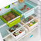 FJROnline Boîte de Rangement pour réfrigérateur avec Compartiments supplémentaires universels, Vert, 60 * 90CM