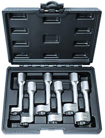 DPTOOL 12pt 1/2 Dr L-Type Diesel Injector Line Jeu de clés à douille 12 14 16 17 18 19mm (6PCS)