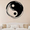 NSRJDSYT Yin Yang Vinyl Wandtattoo Yoga Fitness Studio Yin Yang Wandaufkleber wasserdicht abnehmbar Vinyl Dekor für Schlafzimmer 57x57cm