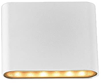 LongLife LED Wandleuchte Slide 5W UP and DOWN 3000K IP54 weiß Außenwandleuchte Wandlampe für Innen- & Außenbereich Wandaußenleuchte Fassadenbeleuchtung Außenbeleuchtung Außenleuchte Wegeleuchte