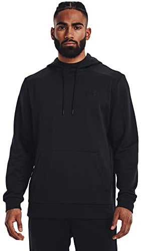 Under Armour Men's Fleece Hoodie Tops, Black, L
