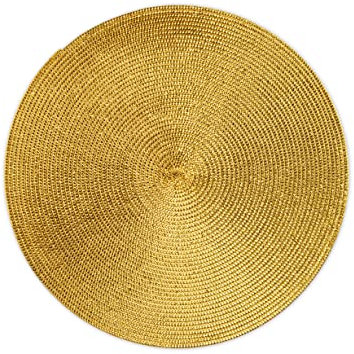 Excelsa Platzsets, Polypropylen, Gold, Durchmesser: 36 cm, 6 Stück