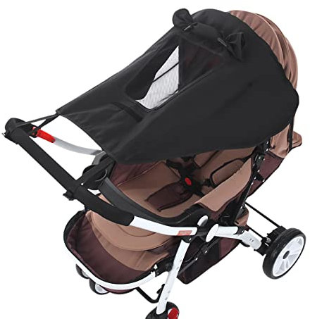 Sonnensegel Kinderwagen UV Schutz Sonnendach UPF50+ Universal Sonnensegel mit Sichtfenster Seitenflügel Sonnenschutz Kinder Sommer Sonnensegel Wasserdicht Sonnensegel für Buggy Babywanne Sportwagen