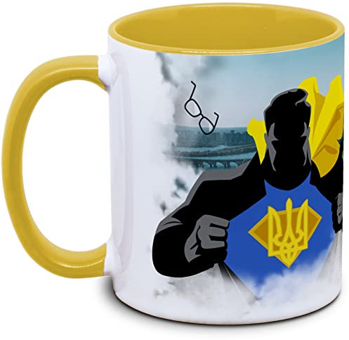 Tassenkasper - Ukraine Spendentasse: Superhero - I stand with Ukraine - Tasse gegen Krieg