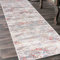 Mazovia Teppich Läufer Flur - Modern Teppichläufer – Kurzflor, Weich - für Vorzimmer Eingangsbereich Schlafzimmer Küche Korridor - Abstrakt Muster - 100 cm Breite Grau Lachsfarben 1 100 x 500 cm