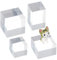 OLYCRAFT 4 Stücke Klarer Acrylwürfel Schmuckständer - Polierter Display Quader in 4 Größen für Ring und Schmuck
