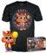 Funko Pop! & Tee: Five Nights At Freddy's (FNAF) - Balloon Foxy - Flocked - Large - (L) - T-Shirt - Clothes With Collectable Vinyl Figure - Gift Idea for Adults