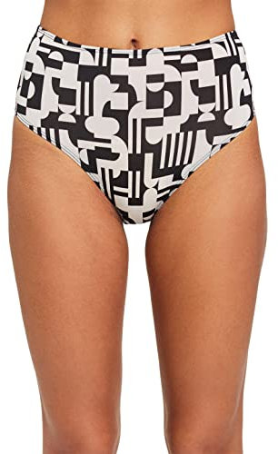 ESPRIT Damen Modern Print Rcs H.w.brief Slip, Schwarz, 34
