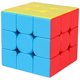 Moyu Meilong Speed Cube 3x3 StickerLess 3D Puzzle Magic Toy Travel Games for Adults and Kids (MF8841)