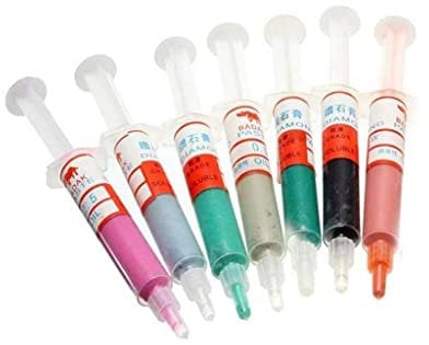 feedal 7 Stück 5 Gramm Metall Polierpaste Diamant Lipppaste für Metall Juweliere Polierkörnung 1000# 10000#