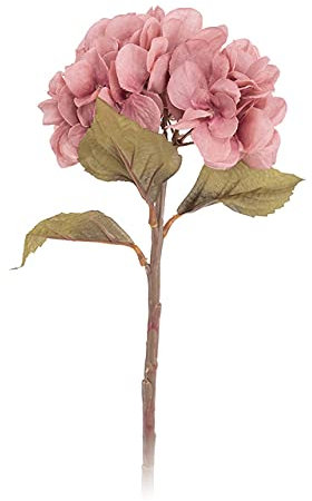 SAMEZA künstliche Blumen Hortensie Zweig Home Hochzeit decorseide Kunststoff Blume Party raumdekoration, braun