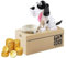 Fivtsme Spardose Hund, Hund Spardose Elektronisch, Hungriger Hund Spardose, Spardose Kinder, Geburtstagsgeschenk für Kinder (Weiß)