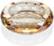 CDXHOME Aschenbecher aus Kristallglas, eleganter Zigarrenhalter aus goldfarbenem Kristall, für Tischdekoration im Büro zu Hause und im Büro (Kristallgold, 4,7 Zoll)