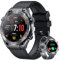 Smartwatch Fitnessuhr Sportuhr Wasserdicht mit Telefonfunktion: 1.42 Herren Smart Watch Bluetooth Anruf mit Schlafmonitor Schrittzähler Uhr Pulsuhr 100+ Sportmodi Fitness Armbanduhr für Android iOS