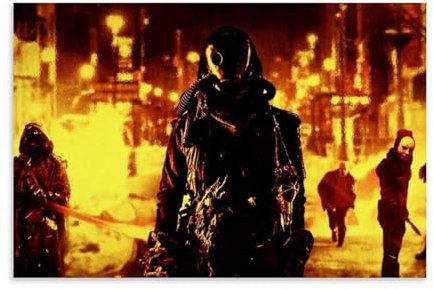 KOPTEW The Purge Crime Movie Art Poster Dekorative Malerei Leinwand Wandkunst Wohnzimmer Poster Schlafzimmer Malerei,Wandkunst Bilddruck Moderne Familienzimmer Dekor 12x18inch(30x45cm)