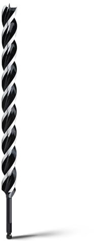 hsawbit Punte da trapano per legno, 25 mm x 460 mm, extra lunghe, per legno, plastica, cartongesso, lavorazione del legno