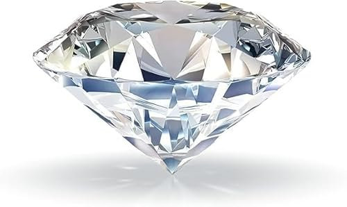 Moissanit Edelstein mit GRA Zertifikat Brillantschliff, Color D, VVS1, 1 Karat