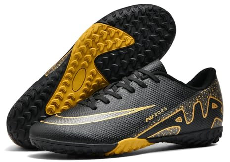 sudorun Zapatillas de fútbol de césped artificial para hombre, para interior y exterior, 2286 Tf Negro, 40 EU
