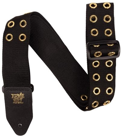 Ernie Ball Premium Gitarrengurt/Bassgurt, Gold (Hole Lotta Metal Gold)