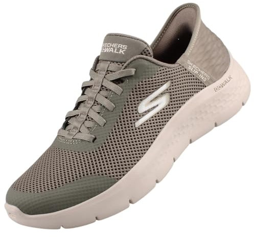Skechers Damen Go Walk Flex Grand Entry Sneaker, Oliv/Blatt für Mich (Leaf It to Me), 39 EU