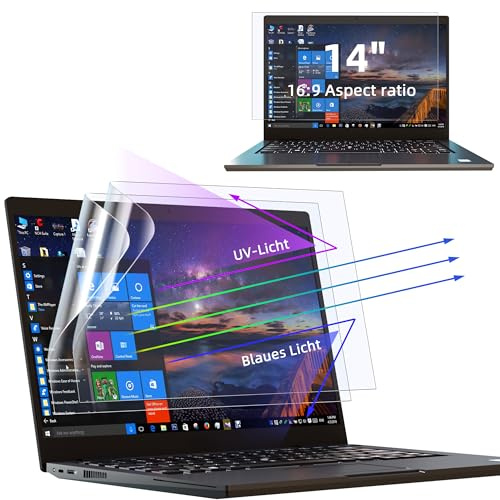2 Pezzi Pellicola Schermo 14 Pollici 16:9, Filtro Anti Luce Blu per Schermo PC Compatibile con HP/dell/Acer/Lenovo/Thinkpad/ASUS, Screen Protector Laptop Anti Scratch Protezione degli Occhi