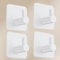 Aikzik 4 Self Adhesive Hooks, Extra Sticky and Strong, Stick on Hooks for Hanging up to 8KG, Coat Hook on Wall or Door for Towel, Coat, Hat, Key - White